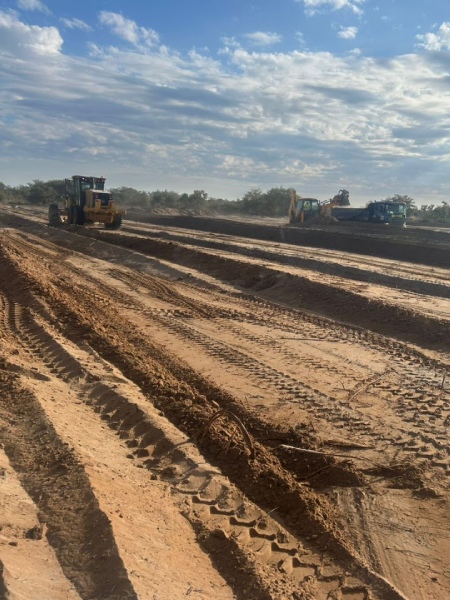 Earthworks and ground preparation on an OddBall site