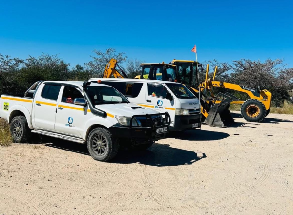 OddBall plant and crew at work on site
